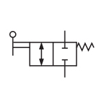 Zawór sterujący kierunkiem przepływu 2/2 ze sprężyną